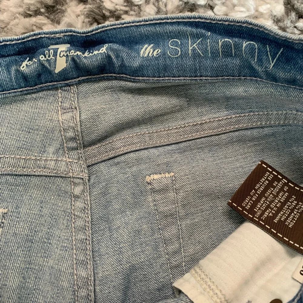 7 For All Mankind The Skinny Jeans Size 26 - Picture 14 of 16